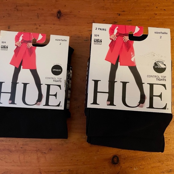 HUE Pants - HUE Opaque Black Control Top Tights for Women